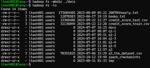 Create HDFS Directory