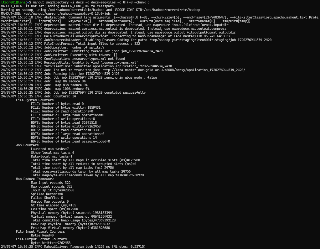 Convert to Sequence Files