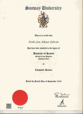 Sunway University - Bachelor of Science in Computer Science