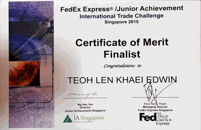 JA - International Trade Challenge Singapore Final 2015