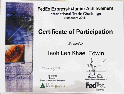 JA - International Trade Challenge Singapore 2015